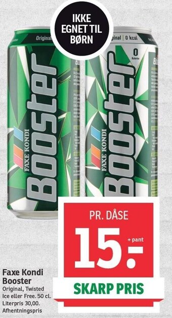 SPAR Faxe kondi booster tilbud