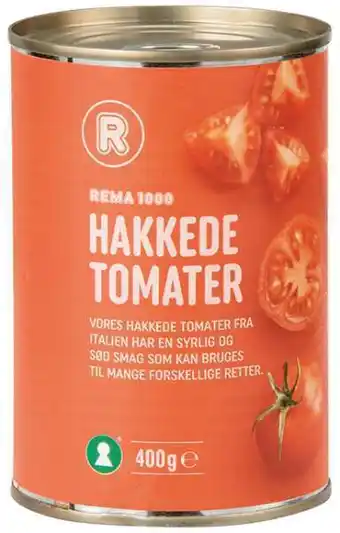 REMA 1000 Hakkede tomater, 400 g tilbud