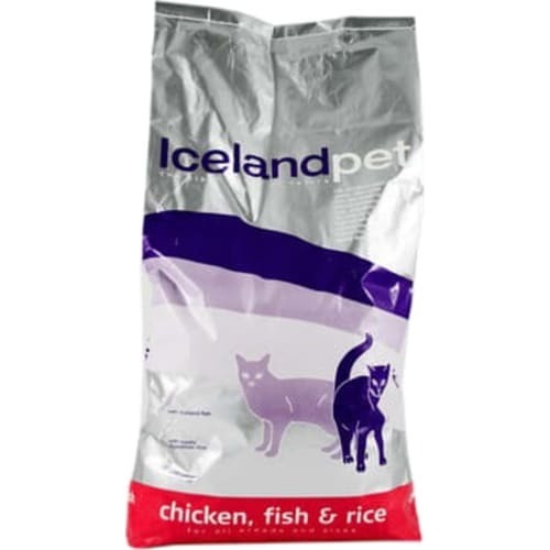 Iceland pet kat, kylling, fisk, ris 7 kg tilbud hos Land & Fritid