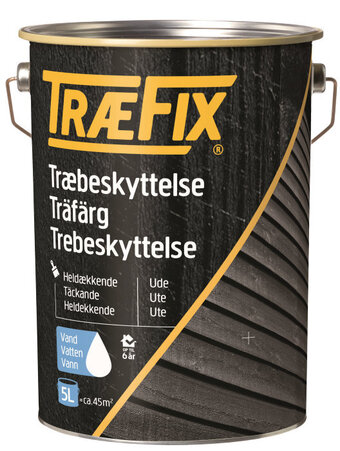jem & fix Træbeskyttelse heldækkende stengrå 5 liter - træfix tilbud
