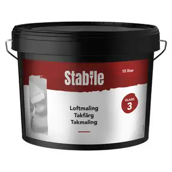 jem & fix Loftmaling glans 3 hvid 10 liter - stabile tilbud