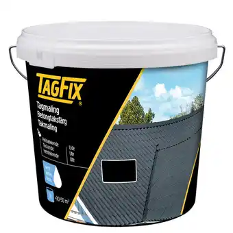Tagmaling vandbaseret sort 5 liter - tagfix