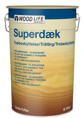 jem & fix Træbeskyttelse heldækkende stengrå 6 l - woodlife tilbud