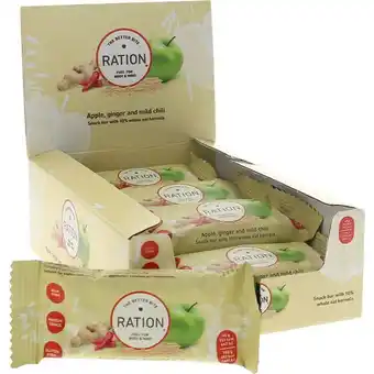 Ration 12-pak frugtbar apple, ginger & mild chili 40g