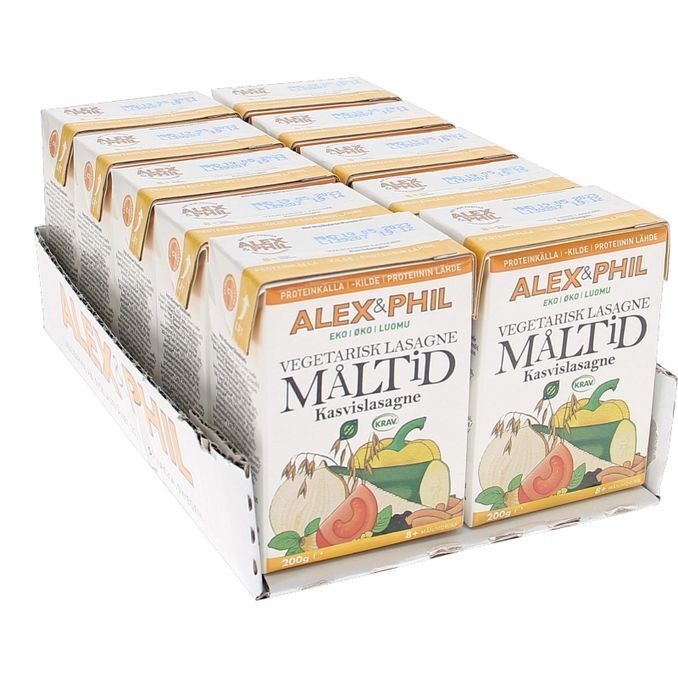 Motatos Alex & phil 10-pak baby måltid vegetarisk lasagne 200g tilbud