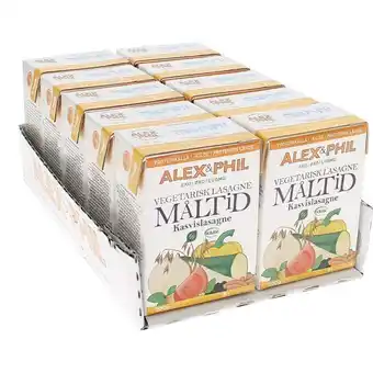 Alex & phil 10-pak baby måltid vegetarisk lasagne 200g