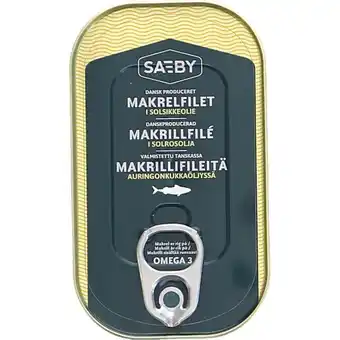 Saeby 2 x sæby makrelfilet i solsikkeolie