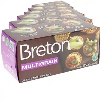 6-pak breton multigrain crackers