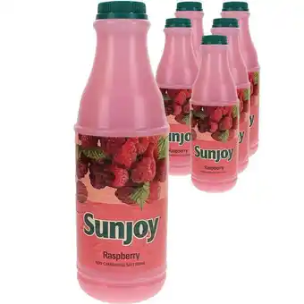 6-pak sunjoy frugtdrik m. hindbær