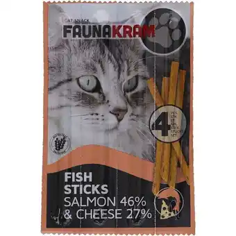 Motatos Faunakram 2 x katte stænger snacky sticks m. laks & ost tilbud