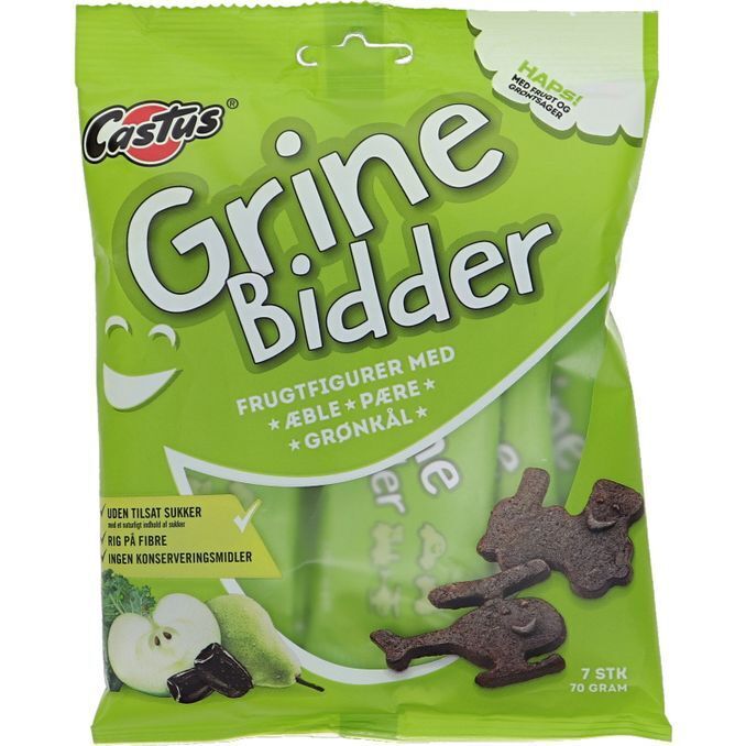 Motatos 3 x castus grinebidder grøn sukkerfri 70g tilbud