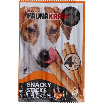 Faunakram hunde snack stick 72% kylling