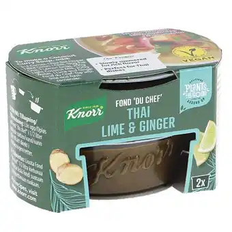 2 x knorr grøntsags fond du chef thai lime & ginger