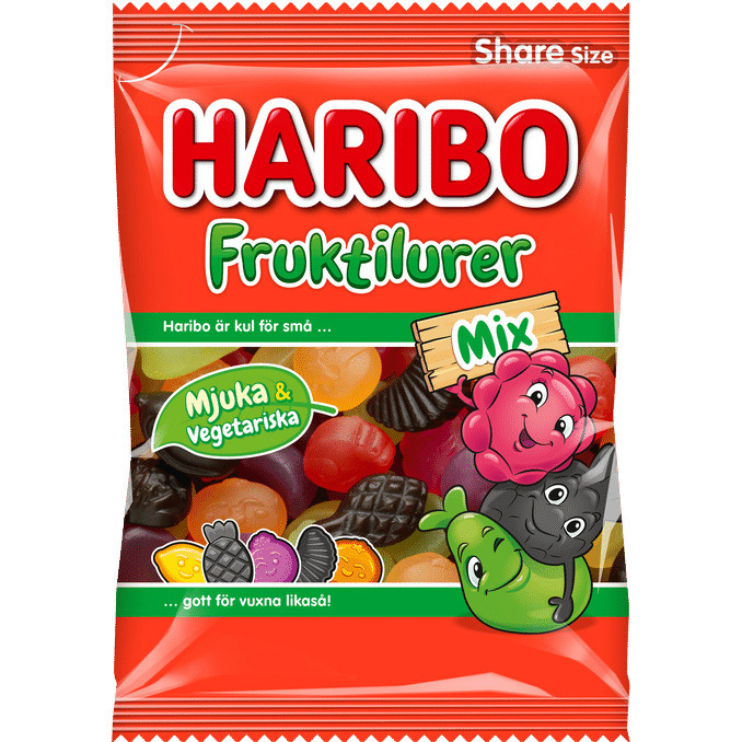 Motatos Haribo fruktilurer frugt & bær tilbud