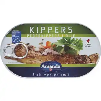 Amandasea kippers m. peber i olie | kippers m. peber i olie. til en god frokost! msc certificeret (bæredygtig fiskeri).