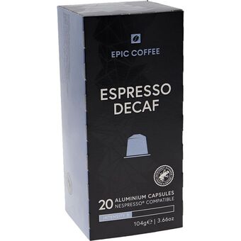 Motatos Epic coffee espresso decaf intensity 5 20 kapsler koffeinfri tilbud