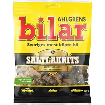 Ahlgrens bilar salt lakrids 100g