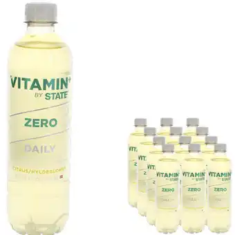 State drinks 12-pak state zero vitamin daily lemon/elderflower 500ml