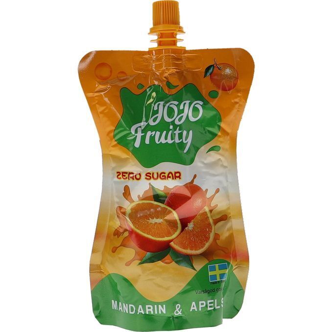 Jojo fruity 5 x mandarin & appelsin juice tilbud hos Motatos