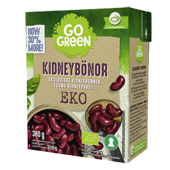 Motatos Gogreen 2 x økologiske kidneybønner | økologiske kidneybønner fra gogreen. brug dem i salater, supper, gryderetter og lign. tilbud