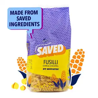 Saved by motatos fusilli pasta majs & kikærter