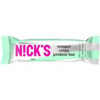 Nick's 10 x proteinbar nougat crisp 50g