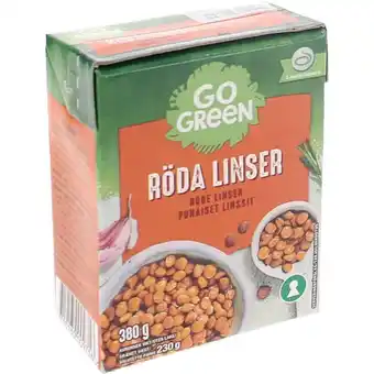 Gogreen 2 x røde linser | røde linser fra gogreen. perfekt til gryden og andre madretter.