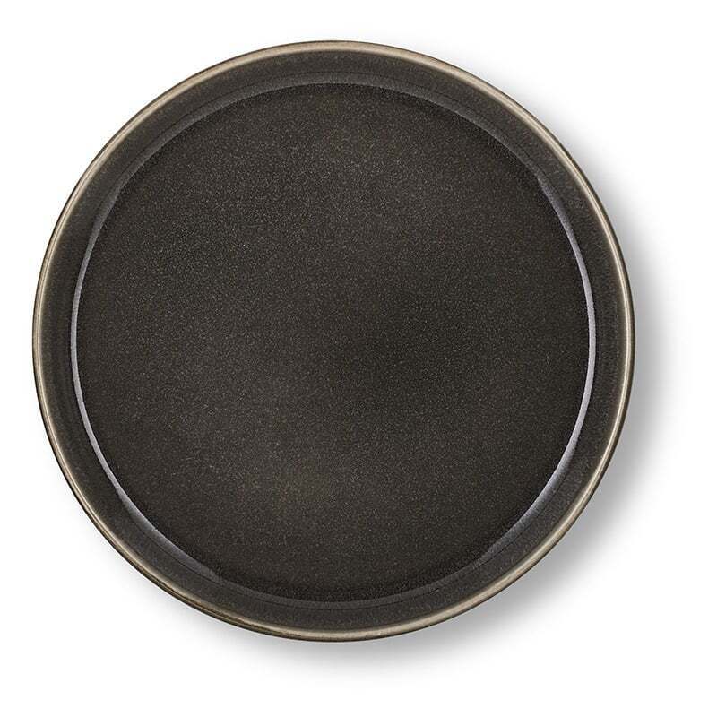 Kop & Kande Bitz gastro flad tallerken grå/grå 21 cm tilbud