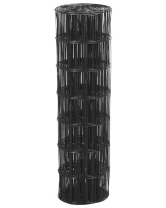 Rancho havehegn 60 cm sort plastbelagt