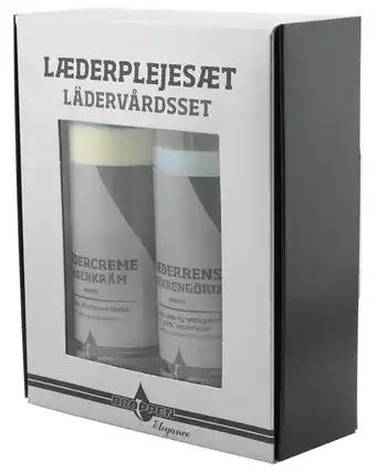 Droppen elegance læderplejesæt 2 x 250 ml