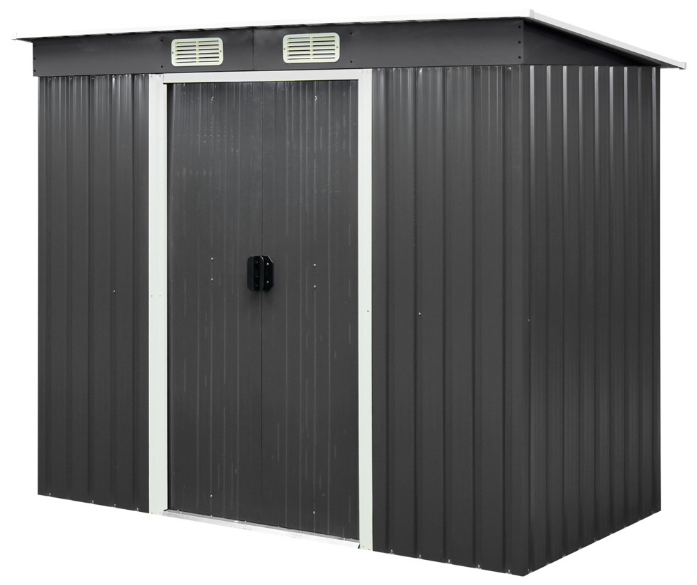Harald Nyborg Redskabshus 2,7 m² stål - antracit tilbud