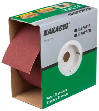 Nakachi slibepapir 93 mm x 50 m k100
