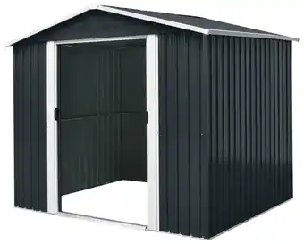 Harald Nyborg Redskabshus 3,7 m² stål - antracit tilbud
