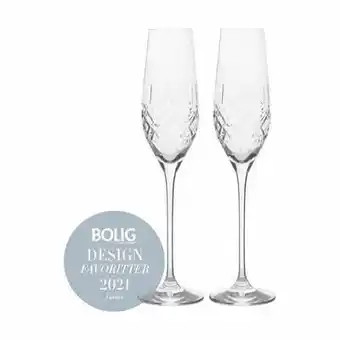 Imerco Erik bagger a/s xo champagneglas - 2 stk. - 21 cl - krystalglas - klar tilbud