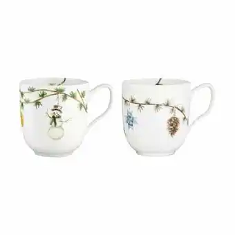 Imerco Kähler hammershøi jul 2019 og 2020 krus - 2 stk. - 33 cl - porcelæn - hvid tilbud