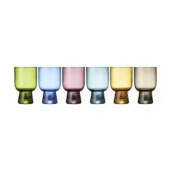 Imerco Lyngby glas tumbler glas - 6 stk. - 30 cl - glas - flerfarvet tilbud