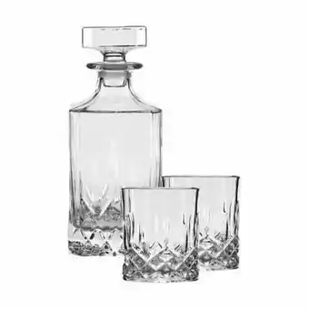 Imerco Lyngby glas lounge whiskysæt - 3 dele - 31/75 cl - krystalglas - klar tilbud