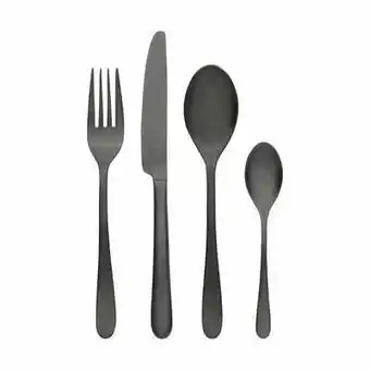 Erik bagger a/s encore bestiksæt - 16 dele - 4 kuverter - rustfrit stål - mat sort