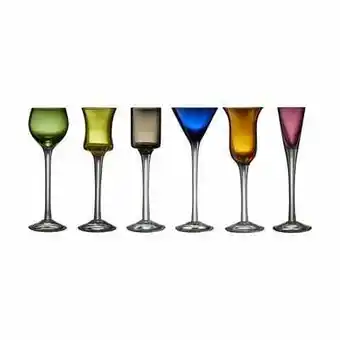 Imerco Lyngby glas snapseglas - 6 stk. - 2,5-4 cl - glas - flerfarvet tilbud
