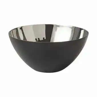 Normann copenhagen krenit skål - ø 25 cm - malet stål - sort/sølv
