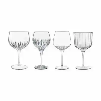 Luigi bormioli selection gin & tonic glas - 4 stk. - 60/65/80 cl - krystalglas - klar