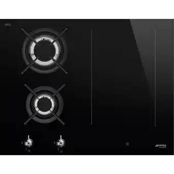 Smeg gas/induktionskogeplade pm3643d (sort)