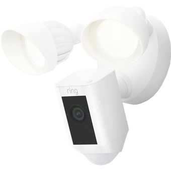 Elgiganten Ring floodlight cam plus overvågningskamera (hvid) tilbud