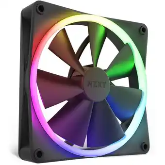 Nzxt f140 rgb 140mm pwm blæser (sort)
