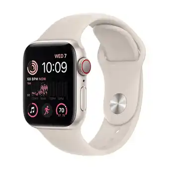 Power Apple watch se gps + cellular 40 mm stjerneskær alu, stjerneskær sport rem - regular tilbud