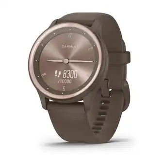 Power Garmin vivomove sport rosa guld/brun 40 mm tilbud