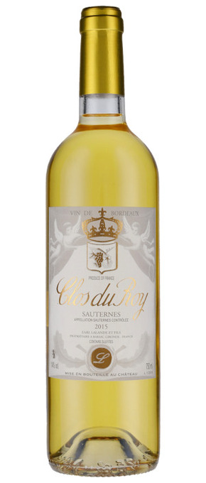 Clos du roy sauternes 2015 pr.fl.v. 12 stk.
