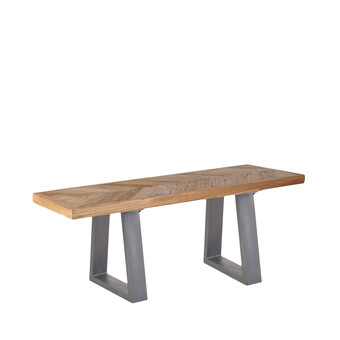 Sinnerup Grow bænk 100 cm grå ben (natur 183 onesize) tilbud