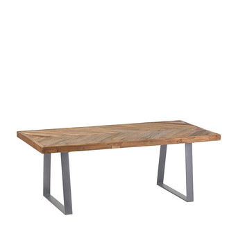 Grow sildebenssofabord natur 120 cm grå ben (natur 183 onesize)