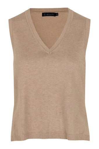 Sinnerup Créton veera vest (camel melange, m) tilbud